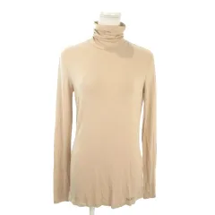 マックスマーラ MAX MARA 白タグ BODYWEAR カットソー S ベージュ ハイネック 長袖 無地 /AO31 ■ECC005のサムネイル
