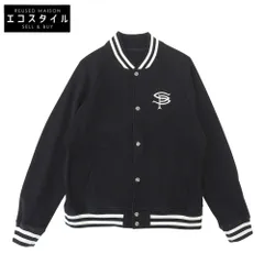 SOPHNET.　ソフネット　COMPACT DOUBLE KNIT SP LOGO VARSITY JACKET ジャケット メンズ 黒 ブラック M SOPH-242049　Mのサムネイル