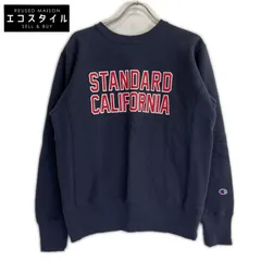 STANDARD CALIFORNIA　スタンダードカリフォルニア　チャンピオン別注 ネイビー リバースウィーブ クルーネックスウェット　Mのサムネイル