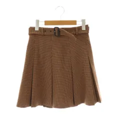 トゥービーバイアニエスベー To b. by agnes b. 24AW JUPE チェックプリーツミニスカート ベルト付き 38 マルチカラー /DF ■OSのサムネイル