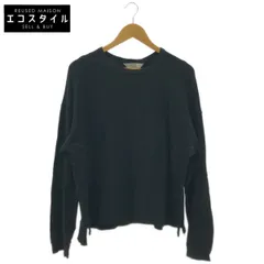 ANCELLM　アンセルム　ANC-CT159 ブラック WAFFLE CREW NECK LS　2のサムネイル
