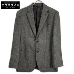 ESTNATION　エストネーション　×ORMEZZANO グレー ヘリンボーン シングルジャケット　48のサムネイル