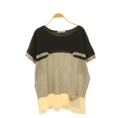ツモリチサト TSUMORI CHISATO シルク カシミヤ混 半袖 ニット セーター 2 ライトグレージュ /HS ■OSのサムネイル