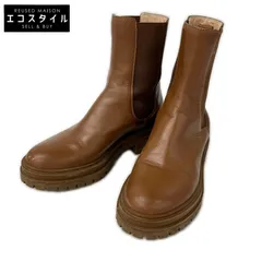 GIANVITOROSSI　ジャンヴィトロッシ　レザー サイドゴア ブーツ　37のサムネイル