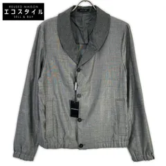 EMPORIOARMANI　エンポリオアルマーニ　T1R520 グレー ショールカラー ウールシルクジャケット　46のサムネイル