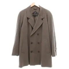 ピエールカルダン Pierre Cardin コート ウール M 茶 ブラウン ダブルブレスト カシミヤ混 ノッチドラペル 長袖 /SC ■ECF003のサムネイル