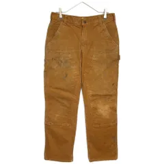 Carhartt カーハート クイックダック ダブルニー ペインターパンツ ブラウン(メンズ W32 L30)中古 古着 Y7357のサムネイル