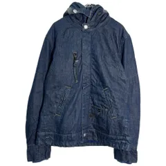 G-STAR RAW ジースターロウ フーデッド デニムジャケット ブルー(メンズ L)中古 古着 Y7363のサムネイル