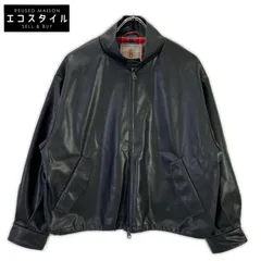 MEN'SBIGI　メンズビギ　ブラック バラクータ別注 フェイクレザー G9ハリントンジャケットのサムネイル