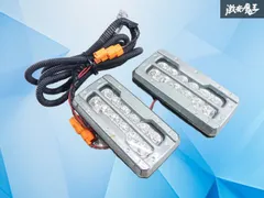【点灯OK！】ハイエース 200ハイエース 社外 LED デイライト フロントバンパーライト 左右セット 激安魔王 即納のサムネイル