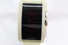 【W319-2】動作品 電池交換済 DIESEL ディーゼル LED デジタル 腕時計 DZ-7165 ラバーベルト メンズのサムネイル