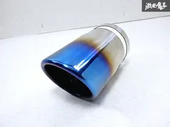 【凹み無し】社外品 汎用 ステンレス マフラーカッター 出口 全長約15.5cm 内径約77ｍｍ 1個 単体 即納のサムネイル