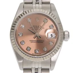 ロレックス ROLEX デイトジャスト レディース 自動巻き 腕時計 SS/K18WG 10Pダイヤモンド ピンク文字盤 79174G NJ/NP 中古 新入荷 RO0401のサムネイル