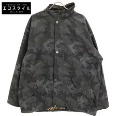 ETRO　エトロ　221-1S992-1172 ブラック ナイロン カモフラ×ペイズリー フーデッドジップブルゾン　Mのサムネイル