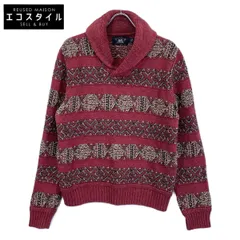 RRL　ダブルアールエル　【美品/国内正規】782911229001 リネンブレンド ショールカラー インターシャ ニットセーター/　Mのサムネイル