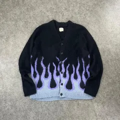PENNEYS ACRYLIC CARDIGAN ペニーズ アクリル カーディガン ファイヤーパターン オーバーサイズ メンズPN21AW-02のサムネイル