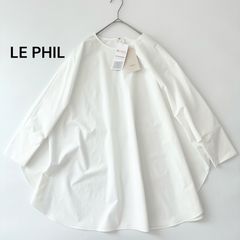 LE PHIL ルフィル サークルオーバーブラウス ソロテックス 金子綾 白