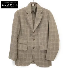 RRL　ダブルアールエル　782959749001 グレージュ ウール センターベント グレンチェック 4Bテーラードジャケット　XSのサムネイル