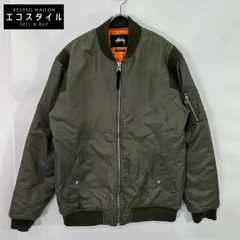 stussy　ステューシー　カーキ MA-1 フライトジャケット　Lのサムネイル