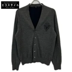 GUCCI　グッチ　354110 胸元ロゴ入り ウール ニットカーディガン　Mのサムネイル