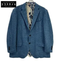 ETRO　エトロ　172-1187Q-0109 NEW JERSEY ブルー ウール ボタニカルライニング サイドベンツ2Bテーラードジャケット　60のサムネイル