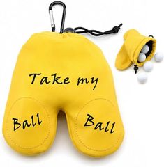 Chandeny Pants-Style Golf Ball Pouch/Storage Bag with Carabiner - Lightweight - Perfect as a Competition Prize or Gift