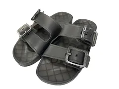 バレンシアガ BALENCIAGA MALLORCA マヨルカ ラバー クリア ベルテッド スライド サンダル 656937 37 黒ブラック ブランド古着ベクトル 中古☆AA★●▲■260805のサムネイル
