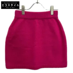 CHANEL　シャネル　P73519K10525 ウール×カシ×シルク ロゴ ココマークボタンニットスカート　34のサムネイル