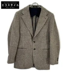 RRL　ダブルアールエル　782974006001 イタリア製 ベージュ ウール100 センターベント 3Bツイードブレザージャケット　36Sのサムネイル