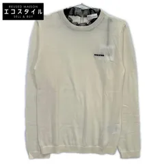RED VALENTINO　レッドヴァレンチノ　XR3KC09J アイボリー ウール×カシミヤ レースカラー ニット　Mのサムネイル
