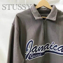 STUSSY ステューシー DENIM TEARS HALF ZIP FLEECE 22C318045 ハーフジップ フリース Ｍサイズ チャコール メンズ_248のサムネイル
