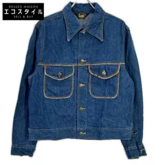 Lee　リー　インディゴ 70s 三角タグ　トラッカー　デニム　USA製　Lのサムネイル