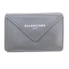 バレンシアガ BALENCIAGA ペーパーミニウォレット 三つ折り財布 グレー 391446のサムネイル
