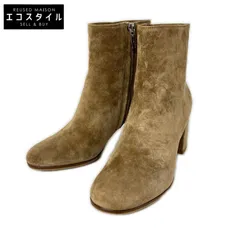 GIANVITOROSSI　ジャンヴィトロッシ　【美品】G70510 MARGAUX MID BOOTIE スエード アンクルブーツ　36 1/2のサムネイル