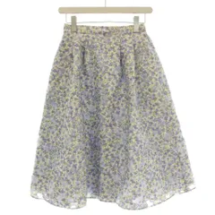 トッカ TOCCA FLEURETTE スカート 花柄 フレアスカート ロング 0 紫 パープル SKTONW0002 /☆Gのサムネイル