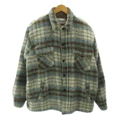 ジャーナルスタンダードホームステッド JOURNAL STANDARD J.S HOMESTEAD 美品 カントリーチェックボアシャツジャケット ブルゾン 総柄 L 白 青 ホワイト ブルー 23-011-470-5000-3-0 0425のサムネイル