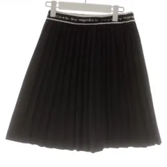 トゥービーバイアニエスベー To b. by agnes b. イージープリーツスカート 36 黒 ブラック ひざ丈 /AZ ■SHのサムネイル