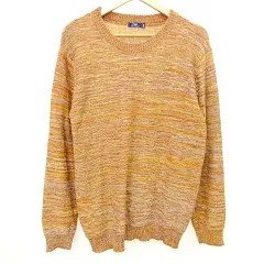 アイテムズ アーバンリサーチ ITEMS URBANRESEARCH 美品 ミックス ニット セーター 38 Mサイズ 茶 ブラウン オレンジ ■GY61 A1217のサムネイル