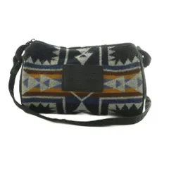 ペンドルトン PENDLETON ミニショルダーバッグ ウール 幾何学模様 黒 マルチカラー /MI ■OSのサムネイル