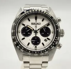 【箱付属】稼動品 SEIKO セイコー プロスペックス スピードタイマー ソーラー SBDL085 クロノグラフ アナログ ホワイト デイト 白 腕時計のサムネイル