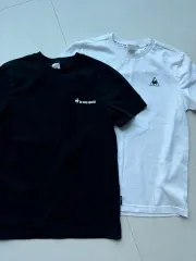 まとめ) ルコックスポルティフ 半袖 Tシャツ 白 ブラック 95(M)のサムネイル