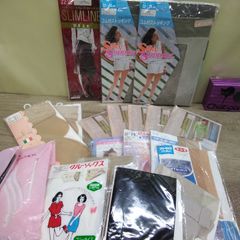 레이디스 양말 스타킹 여러가지 가터 스타킹, 쇼트 스타킹 사이즈 여러 미사용품 장기간 보관품 A778