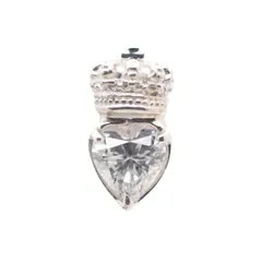 JUSTIN DAVIS ジャスティンデイビス PRINCESS HEART シングルピアス シルバー925/K18/ジルコニア【いおき質店】のサムネイル