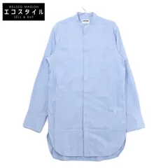 JILSANDER　ジルサンダー　【新品同様/国内正規】J24DL0107 J45179 ストライプ コットン バンドカラー ロングシャツ　39のサムネイル