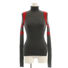 ナゴンスタンス nagonstans サンプル品 25AW rib ski pullover ニット セーター タートルネック プルオーバー M グレー 赤 /CX ■OSのサムネイル