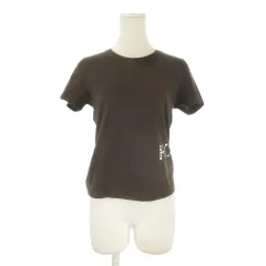 フォクシーニューヨーク FOXEY NEW YORK Tシャツ 茶 ブラウン ロゴスタッズ ラウンドネック 半袖 /CK51 ■ECD004のサムネイル