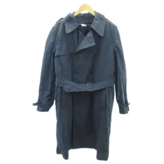 ヴィンテージ VINTAGE US NAVY 90s オールウェザー トレンチコート 紺 ネイビー 38 約Mのサムネイル