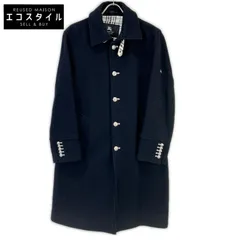 Burberry Black Label　バーバリーブラックレーベル　BMC73-104-29 ブラック 銀ボタンウールコート　Mのサムネイル