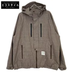 MR.GENTLEMAN　ミスタージェントルマン　×fragment ブラウン系 ハウンドトゥース マウンテンパーカー　Mのサムネイル
