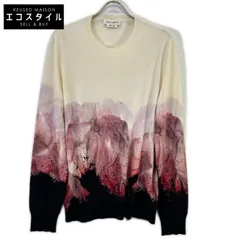 ALEXANDER McQUEEN　アレキサンダーマックイーン　684305 アイボリー アネモネ プリント 長袖ニット　Mのサムネイル